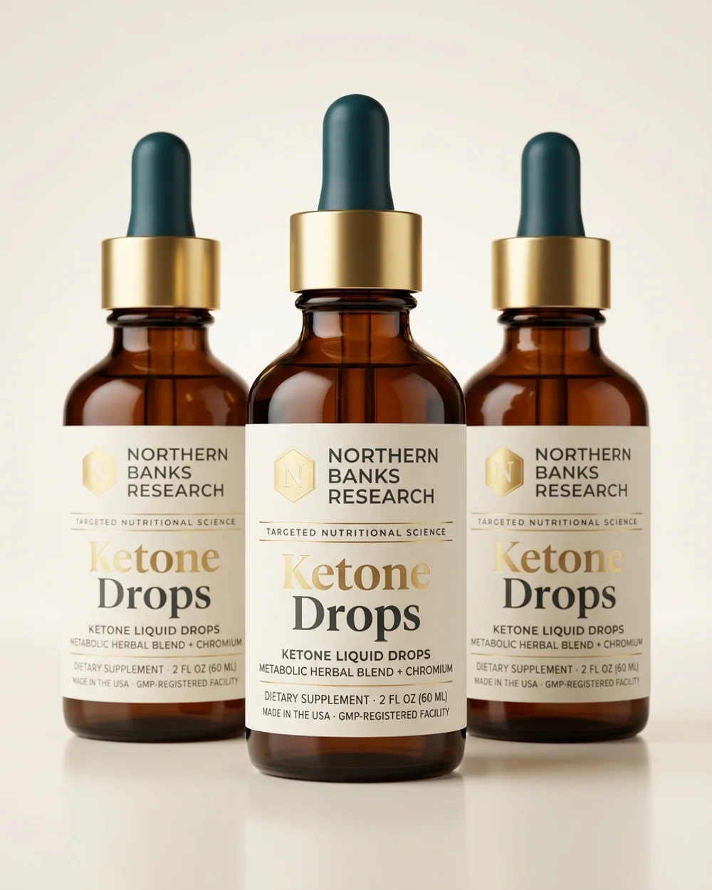 Ketone Drops 3-bottle supply