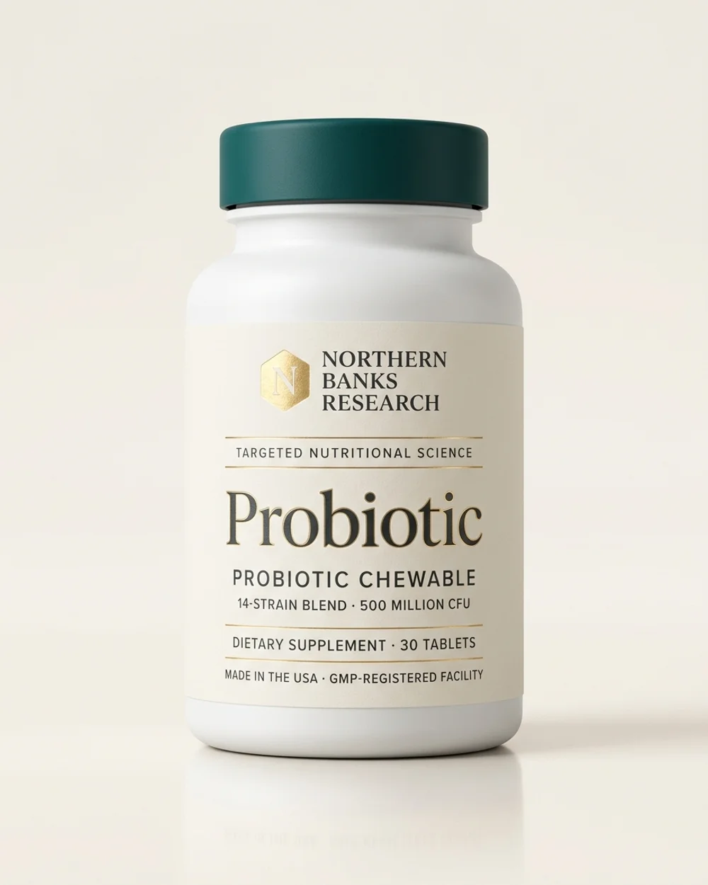 Northern Banks Research Probiotic Chewable tablets