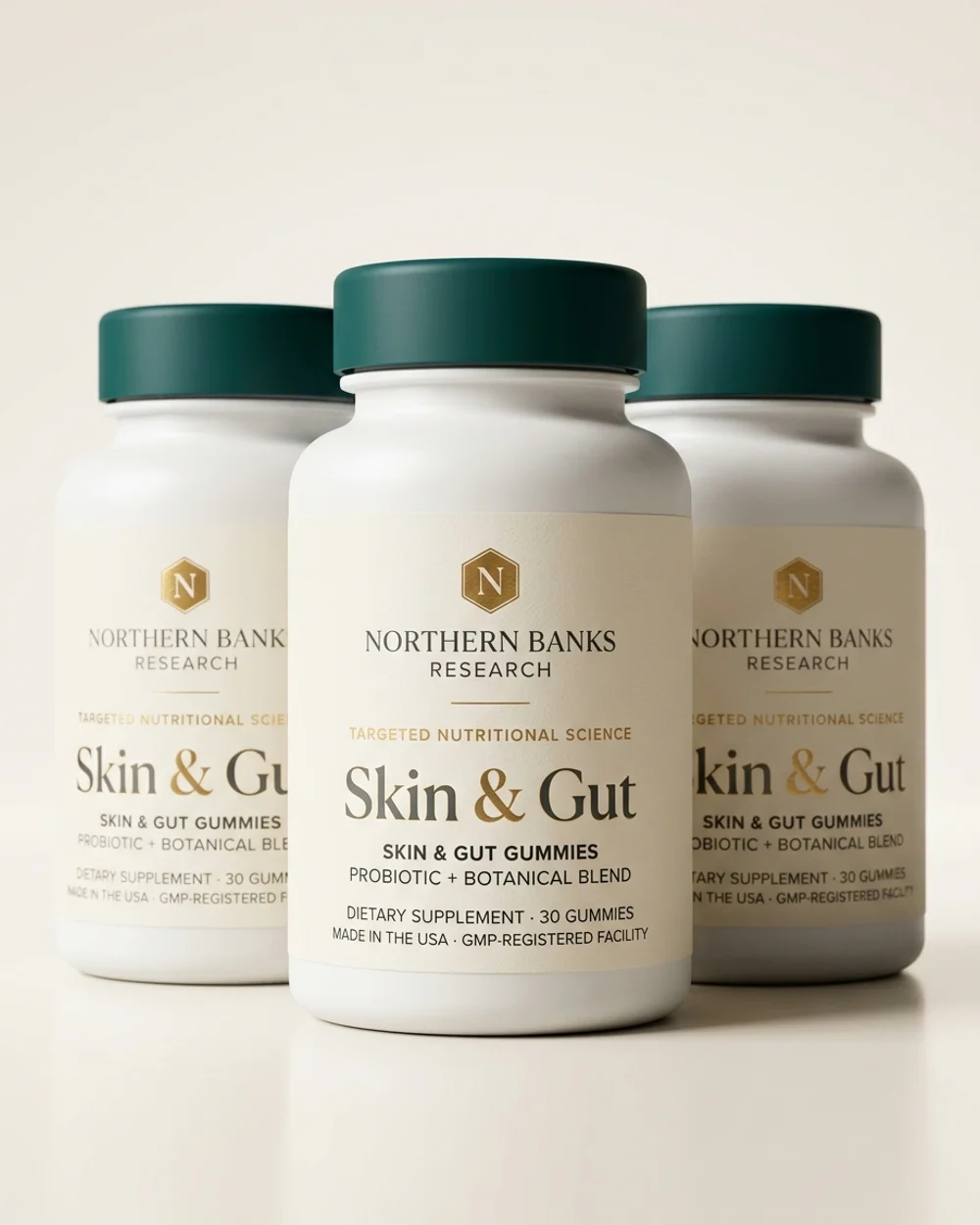 Skin & Gut Gummies 3-bottle supply